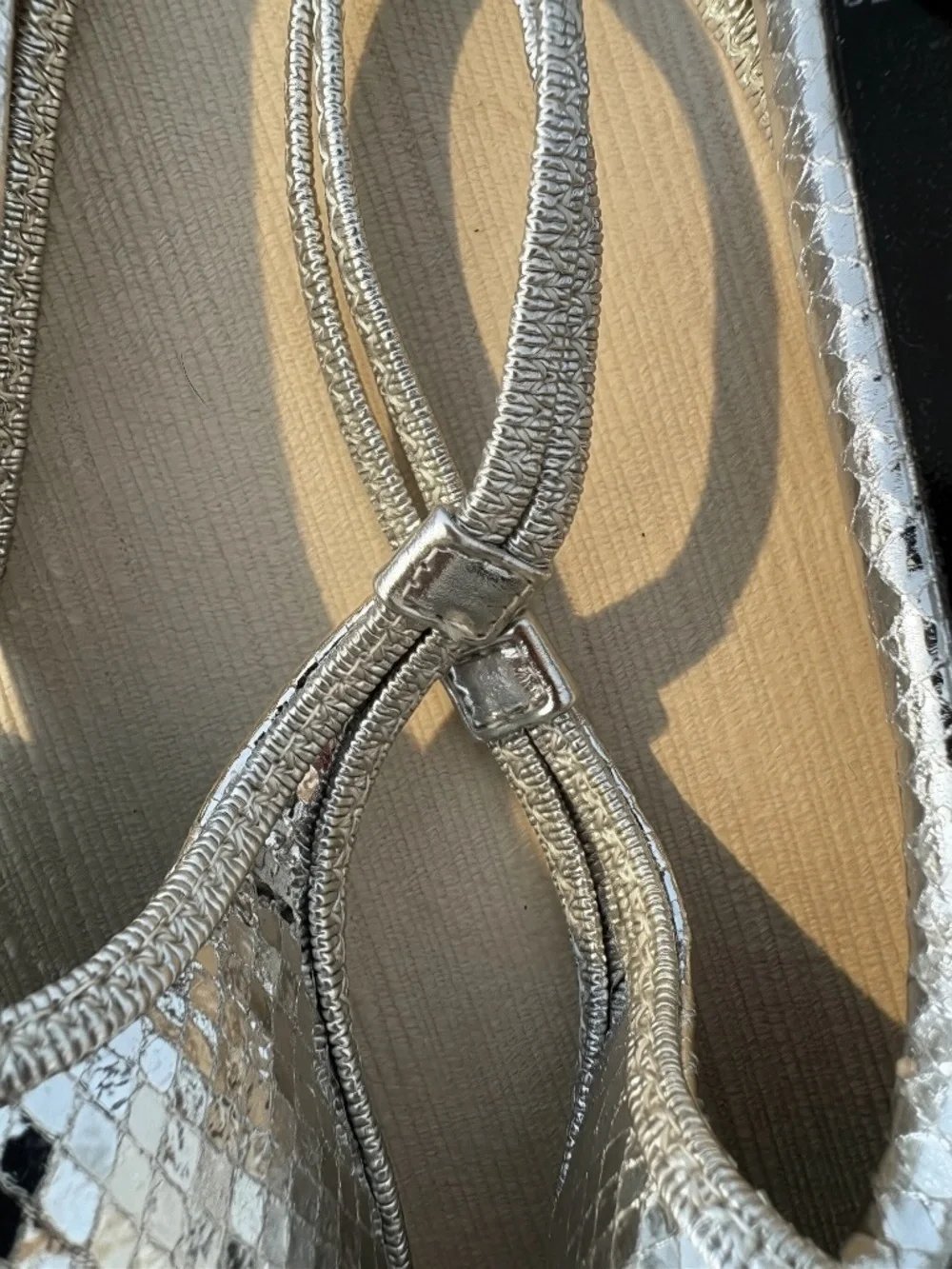 Vintage Diesel Y2K Silver Slingback Heels EU 38